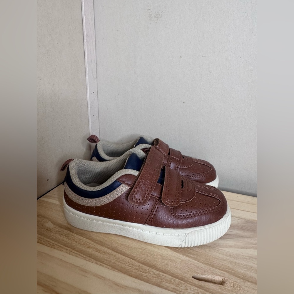 Carter's Brown and Cream Kids Sneakers